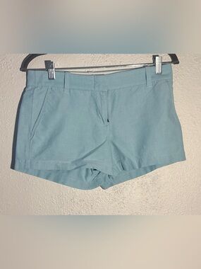 J.Crew Women's Blue Chino Cotton Shorts Comfort Summer Size 4